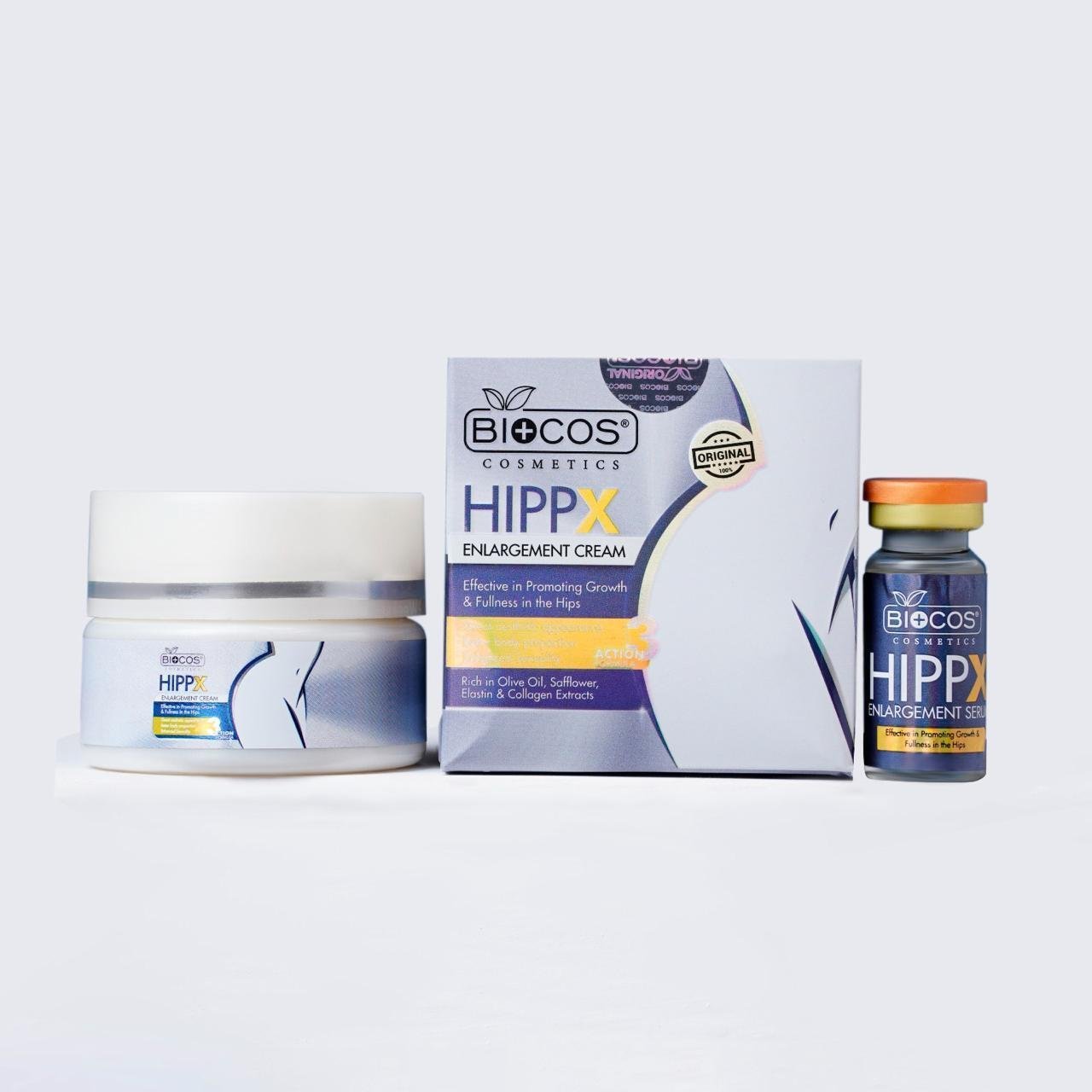 Biocos Hippx Enlargement Cream – Buttocks Lifting & Firming Reduces Sagging With Shea Butter Hyaluronic Acid & Almond Oil Enhances Fullness & Smoothness (44gm)