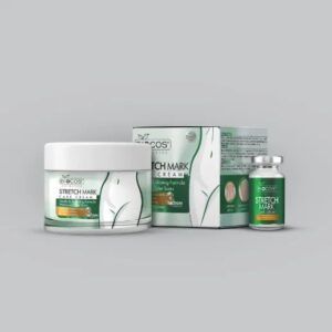 Biocos Stretch Mark Cream – Prevents & Reduces Stretch Marks Restores Skin Moisture Enhances Elasticity Enriched With Cocoa Butter Shea Butter & Centella Asiatica (44gm)