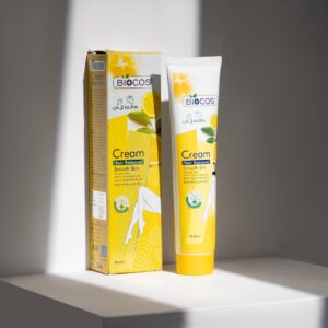 Biocos Lemon Hair Removal Cream With Vitamin E – Swift & Soothing Moisturizing Formula (120ml)