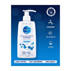 Oilatum Gentle Moisturising Lotion 250ml with Glycerin & Pro-Vitamin B5 – Gentle Hydration for Dry Sensitive Skin