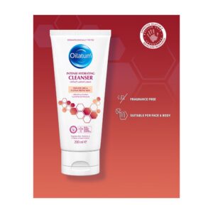 Oilatum Intense Hydrating Cleanser 200ml – Fragrance-Free Cleanser for Very Dry & Eczema-Prone Skin